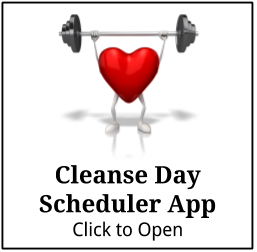Cleanse Day Scheduler App